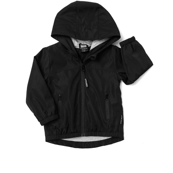 Little Bipsy Black Hooded Jacket - Picture 2 of 4